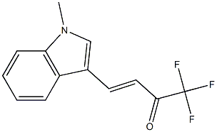 (E)-1,1,1-trifluoro-4-(1-methyl-1H-indol-3-yl)-3-buten-2-one Structure