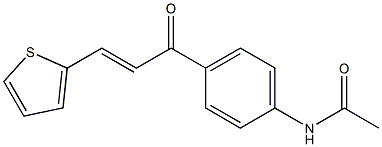 N1-{4-[3-(2-thienyl)acryloyl]phenyl}acetamide Structure