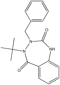 3-benzyl-4-(tert-butyl)-3,4-dihydro-1H-1,3,4-benzotriazepine-2,5-dione 구조식 이미지