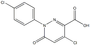 4-chloro-1-(4-chlorophenyl)-6-oxo-1,6-dihydro-3-pyridazinecarboxylic acid Structure