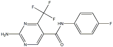 N5-(4-fluorophenyl)-2-amino-4-(trifluoromethyl)pyrimidine-5-carboxamide Structure