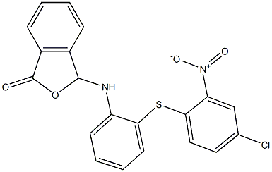 3-{2-[(4-chloro-2-nitrophenyl)thio]anilino}-1,3-dihydroisobenzofuran-1-one 구조식 이미지