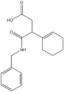 4-(benzylamino)-3-cyclohex-1-enyl-4-oxobutanoic acid 구조식 이미지