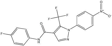 N4-(4-fluorophenyl)-1-(4-nitrophenyl)-5-(trifluoromethyl)-1H-pyrazole-4-carboxamide Structure