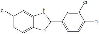 5-chloro-2-(3,4-dichlorophenyl)-2,3-dihydro-1,3-benzoxazole Structure