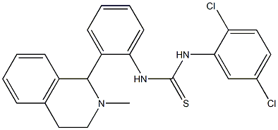 N-(2,5-dichlorophenyl)-N'-[2-(2-methyl-1,2,3,4-tetrahydroisoquinolin-1-yl)p henyl]thiourea 구조식 이미지