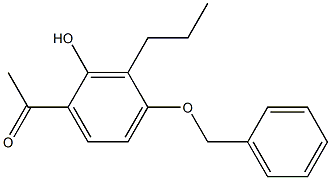 1-[4-(benzyloxy)-2-hydroxy-3-propylphenyl]ethan-1-one Structure