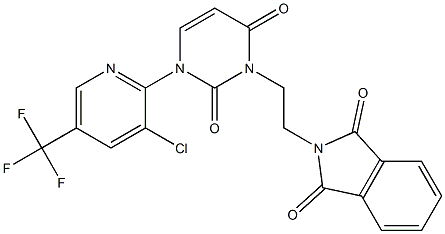 2-{2-[3-[3-chloro-5-(trifluoromethyl)-2-pyridinyl]-2,6-dioxo-3,6-dihydro-1(2H)-pyrimidinyl]ethyl}-1H-isoindole-1,3(2H)-dione Structure