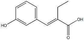 2-ethyl-3-(3-hydroxyphenyl)acrylic acid Structure