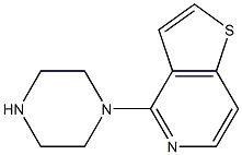 4-Piperazinothieno[3,2-c]pyridine 구조식 이미지