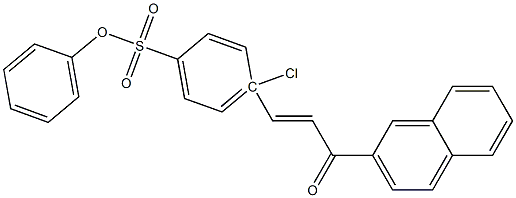 4-[(E)-3-(2-naphthyl)-3-oxo-1-propenyl]phenyl 4-chlorobenzenesulfonate Structure