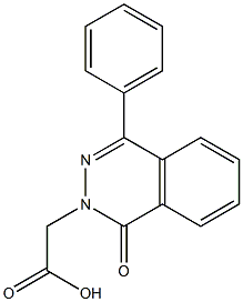 2-[1-oxo-4-phenyl-2(1H)-phthalazinyl]acetic acid 구조식 이미지