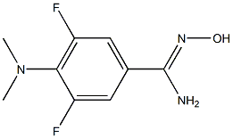 4-(dimethylamino)-3,5-difluoro-N'-hydroxybenzenecarboximidamide Structure