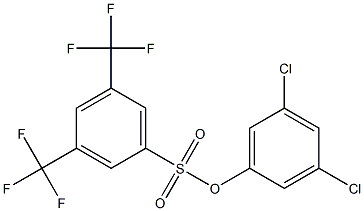 3,5-dichlorophenyl 3,5-di(trifluoromethyl)benzene-1-sulfonate Structure