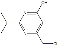 6-(chloromethyl)-2-isopropyl-4-pyrimidinol Structure