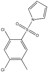 1-[(2,4-dichloro-5-methylphenyl)sulfonyl]-1H-pyrrole 구조식 이미지