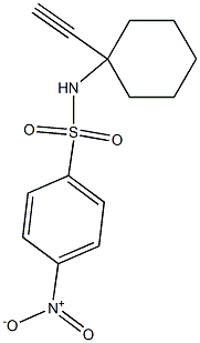 N-(1-ethynylcyclohexyl)-4-nitrobenzenesulfonamide Structure