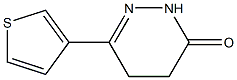 6-(3-thienyl)-2,3,4,5-tetrahydropyridazin-3-one 구조식 이미지