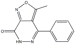 3-methyl-4-phenyl-6,7-dihydroisoxazolo[3,4-d]pyridazin-7-one 구조식 이미지