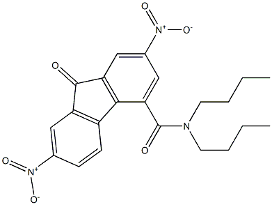 N4,N4-dibutyl-2,7-dinitro-9-oxo-9H-fluorene-4-carboxamide Structure