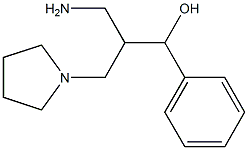 3-amino-1-phenyl-2-(pyrrolidin-1-ylmethyl)propan-1-ol 구조식 이미지