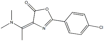 2-(4-chlorophenyl)-4-[(E)-1-(dimethylamino)ethylidene]-1,3-oxazol-5(4H)-one Structure