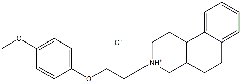 3-[2-(4-methoxyphenoxy)ethyl]-1,2,3,4,5,6-hexahydrobenzo[f]isoquinolinium chloride Structure