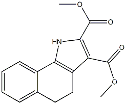 dimethyl 4,5-dihydro-1H-benzo[g]indole-2,3-dicarboxylate Structure