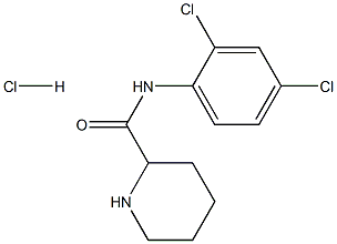 N-(2,4-dichlorophenyl)piperidine-2-carboxamide hydrochloride Structure