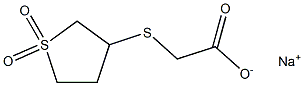 sodium 2-[(1,1-dioxotetrahydro-1H-1lambda~6~-thiophen-3-yl)thio]acetate Structure