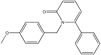 1-(4-methoxybenzyl)-6-phenyl-2(1H)-pyridinone Structure