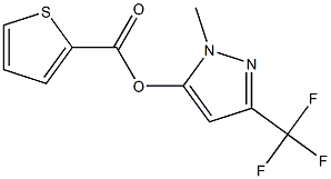 1-methyl-3-(trifluoromethyl)-1H-pyrazol-5-yl thiophene-2-carboxylate Structure