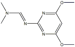 N'-(4,6-dimethoxypyrimidin-2-yl)-N,N-dimethyliminoformamide Structure