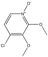2-Methxy-3-Methoxy 4-Chloro Pyridine N-Oxide 구조식 이미지