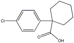 Trans-4-chlorophenyl-1-cyclohexane carboxylic acid 구조식 이미지
