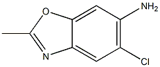 5-CHLORO-2-METHYLBENZO[D]OXAZOL-6-AMINE 구조식 이미지