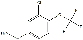 (3-chloro-4-(trifluoromethoxy)phenyl)methanamine Structure