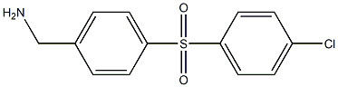(4-(4-chlorophenylsulfonyl)phenyl)methanamine Structure