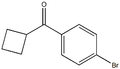 (4-bromophenyl)(cyclobutyl)methanone Structure