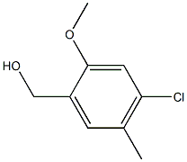 (4-chloro-2-methoxy-5-methylphenyl)methanol 구조식 이미지