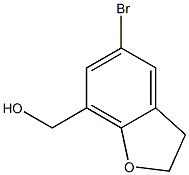 (5-bromo-2,3-dihydrobenzofuran-7-yl)methanol 구조식 이미지