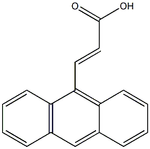 (E)-3-(anthracen-9-yl)acrylic acid Structure