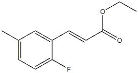 (E)-ethyl 3-(2-fluoro-5-methylphenyl)acrylate Structure