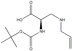 (R)-3-(allylamino)-2-(tert-butoxycarbonylamino)propanoic acid Structure