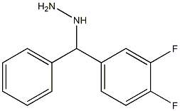 1-((3,4-difluorophenyl)(phenyl)methyl)hydrazine Structure