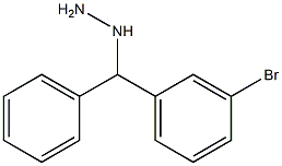 1-((3-bromophenyl)(phenyl)methyl)hydrazine Structure