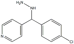 1-((4-chlorophenyl)(pyridin-4-yl)methyl)hydrazine 구조식 이미지