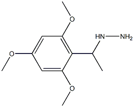 1-(1-(2,4,6-trimethoxyphenyl)ethyl)hydrazine Structure