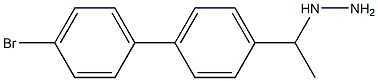 1-(-1-(4-(4-bromophenyl)-phenyl)ethyl)hydrazine 구조식 이미지
