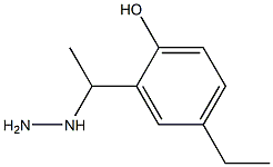 1-(1-(5-ethyl-2-hydroxyphenyl)ethyl)hydrazine 구조식 이미지